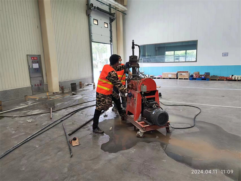 武宁厂房地面下沉塌陷注浆加固施工